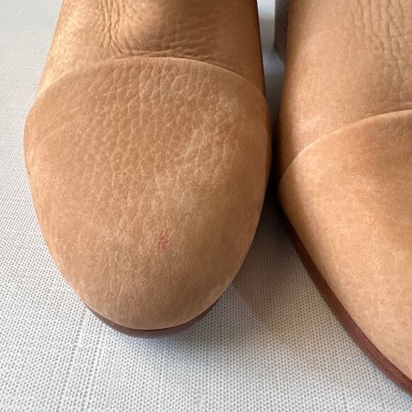 Rag & Bone Margot Leather Ankle Boot Tan Block Heel Side Zipper Womens Size 38.5 - Picture 4 of 8